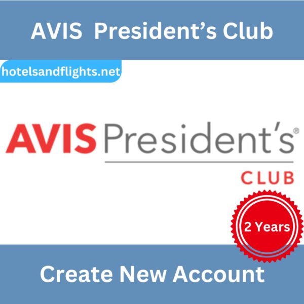 Avis President’s Club Membership Upgrade 2025 for 2 Years, 1 Rental Continue Another 2 Years