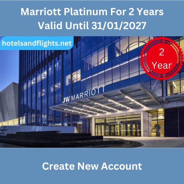 Marriott Bonvoy Platinum Status 2 Years Through 31/01/2027, No Need Staying 50 Nights(New Account)
